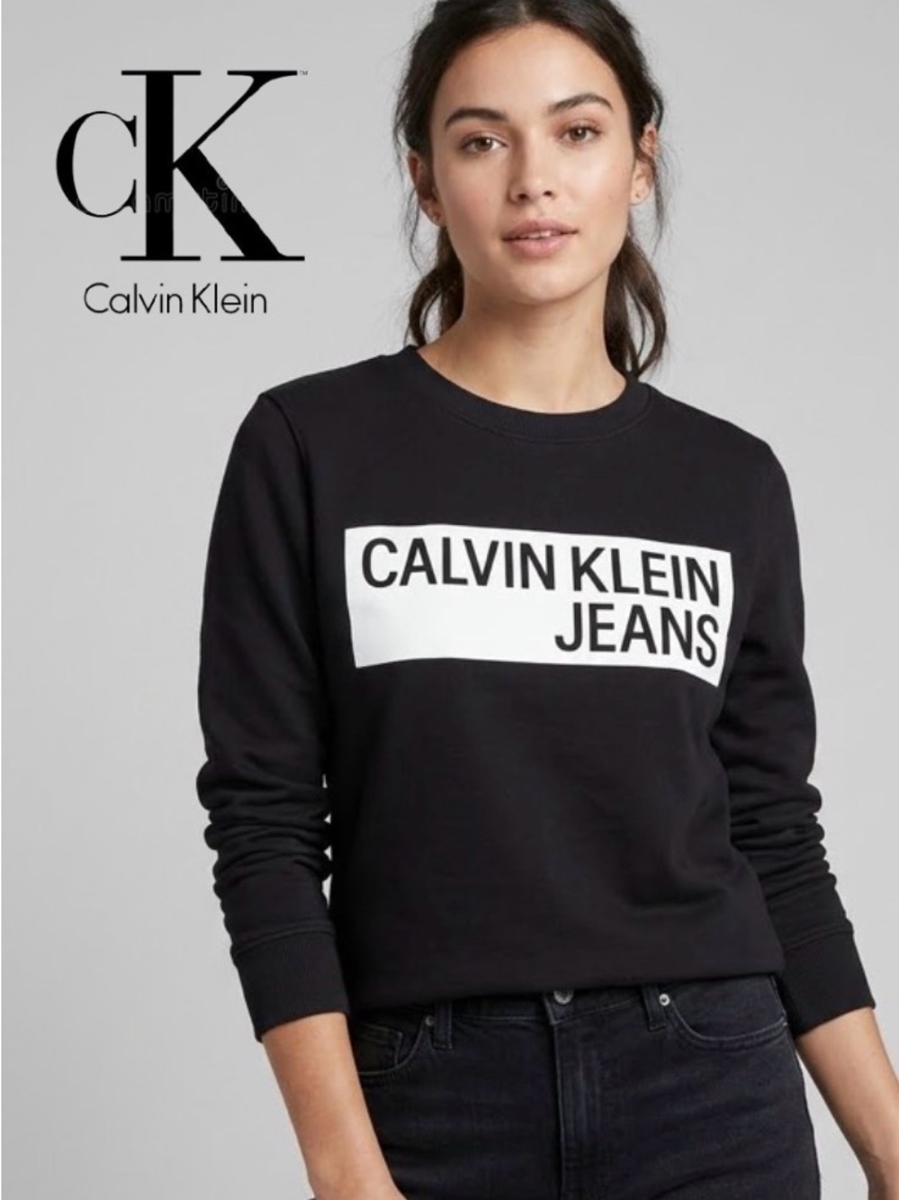 ❤️ Calvin Klein Jeans Black Sweatshirt - Size XS